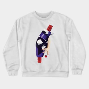 Red Nail Polish Monster Crewneck Sweatshirt